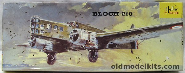 Heller 1/72 Bloch 210 French Bomber, L545 plastic model kit